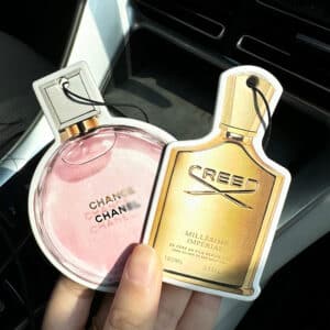 luxury channel perfume bottle paper air freshener - soceliscent.com