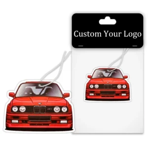 BMW Shaped Paper Air Freshener Custom Car Fragrance